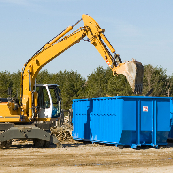 are there any restrictions on where a residential dumpster can be placed in Williston North Dakota